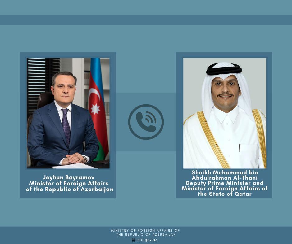 Azerbaijani, Qatari FMs mull Karabakh, regional situation