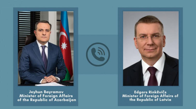 Azerbaijani, Latvian FMs eye fulfilment of Karabakh peace deal