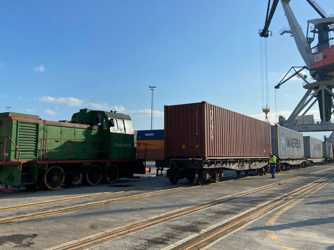 Baku port talks current stage of transportation of Turkish cargo to China [PHOTO]
