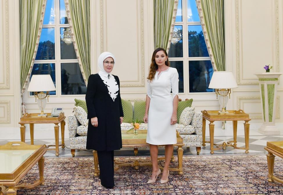 Azerbaijani, Turkish first ladies met