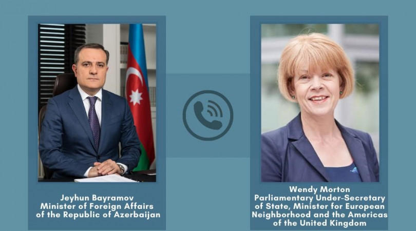 Azerbaijani, British FMs mull Karabakh peace deal, regional situation