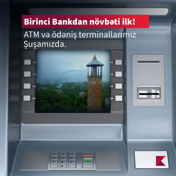 Kapital Bank installs ATM, payment terminal in liberated Shusha