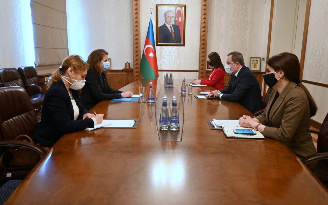 Azerbaijani FM, head of ICRC delegation discuss current situation in region [PHOTO]