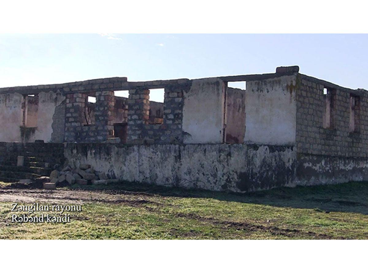 Azerbaijan shows footage from Rebend village of Zangilan district (VIDEO)