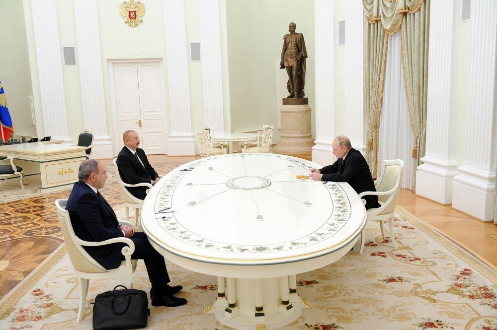 Statement of President of Azerbaijan, Armenian Prime Minister and President of Russia [PHOTO]