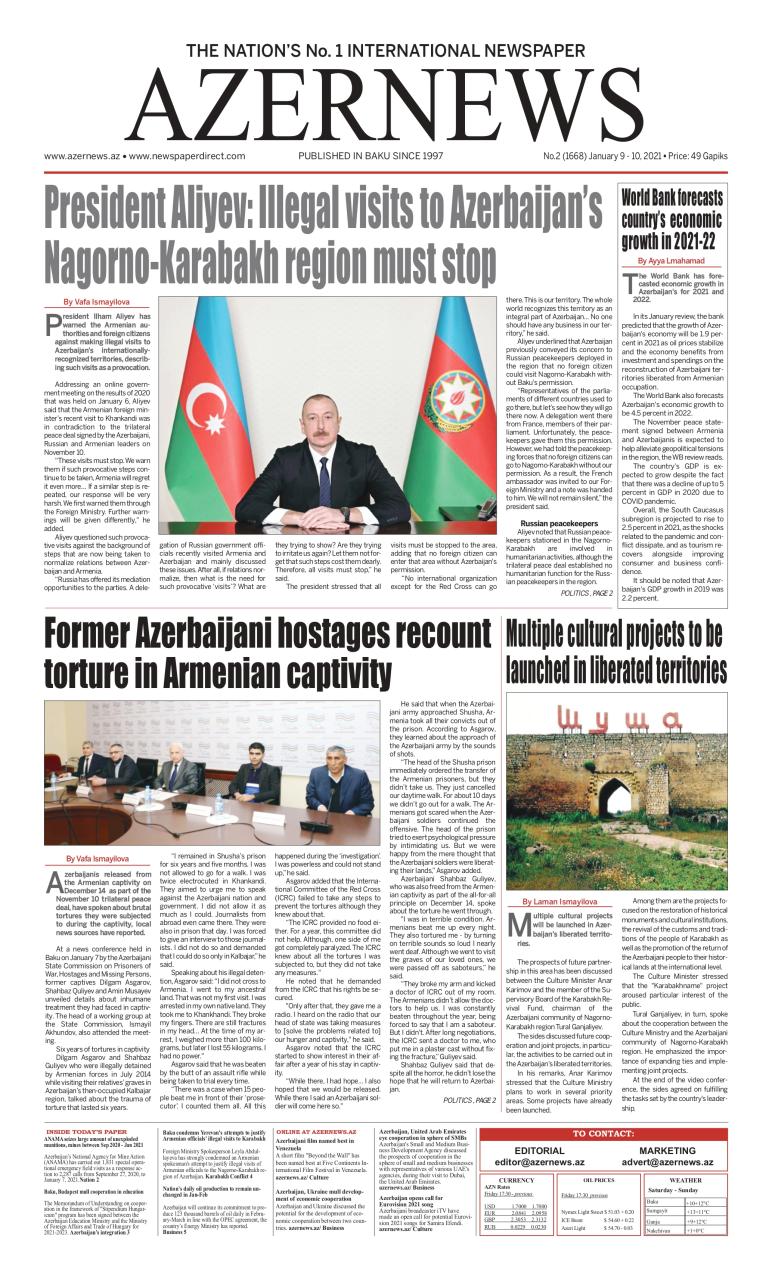 AZERNEWS releases another print issue