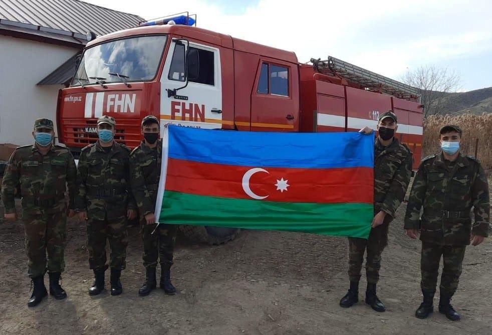 State Fire Service of Azerbaijani MES starts work in Khanlyg village of Gubadli district