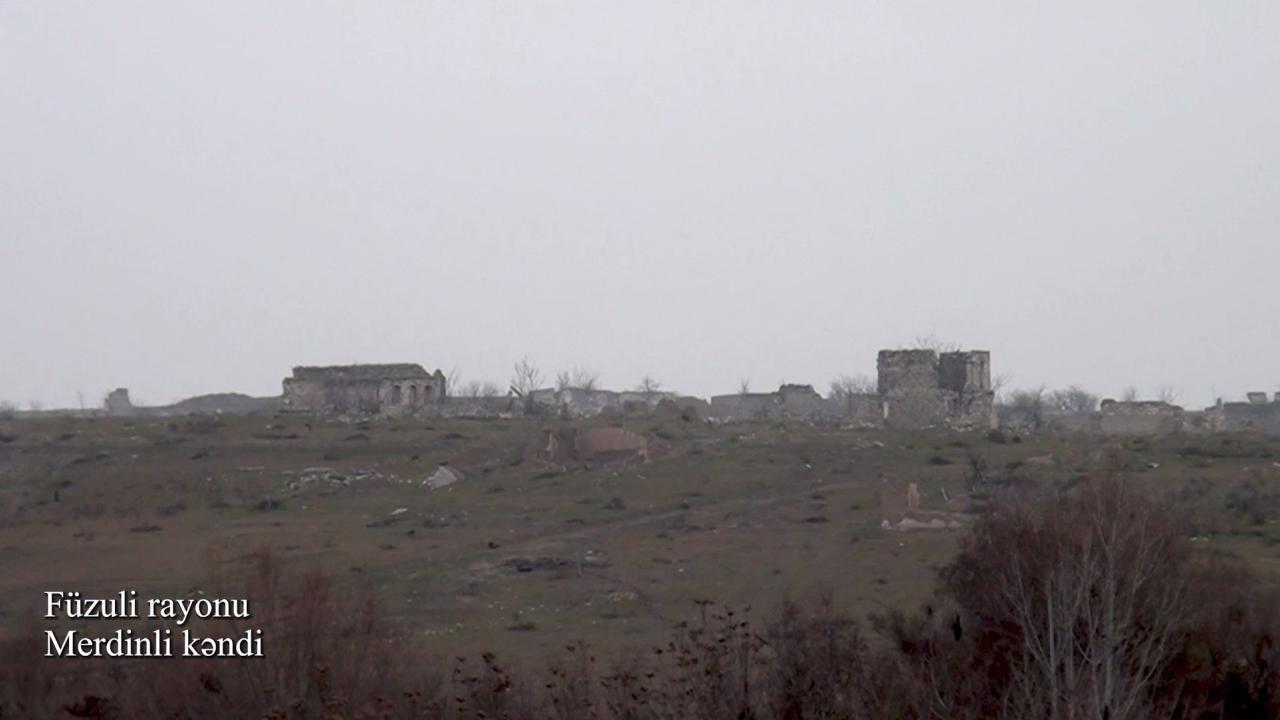 Azerbaijan shows footage from Merdinli village of Fuzuli district [VIDEO]