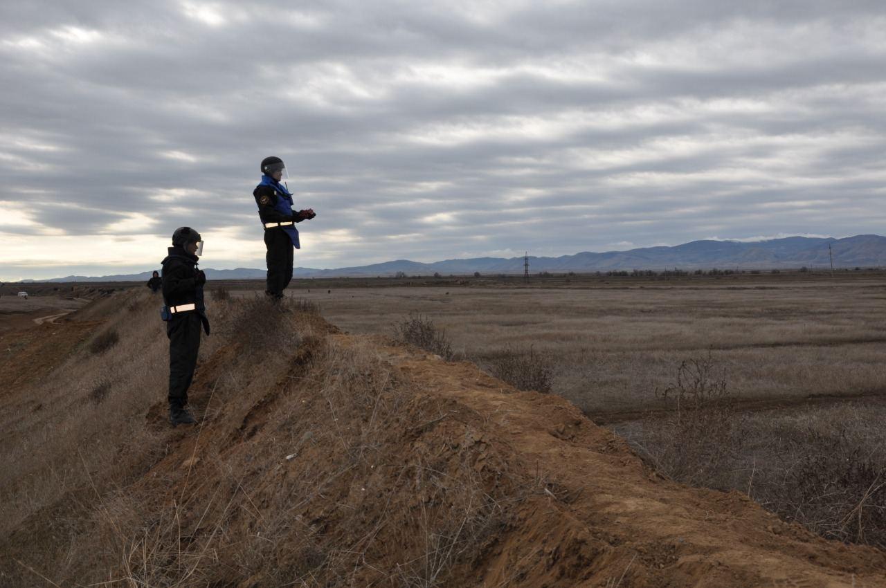 Russian and Azerbaijani sappers continue defusing mines in liberated territories [PHOTO]