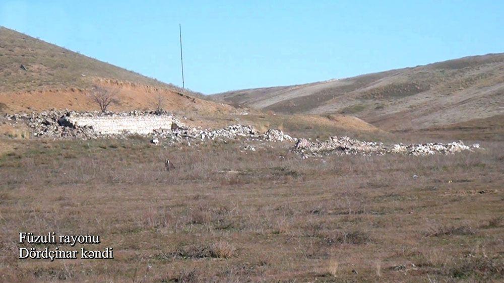 Azerbaijan shows footage from Dordchinar village of Fuzuli district [PHOTO/VIDEO]