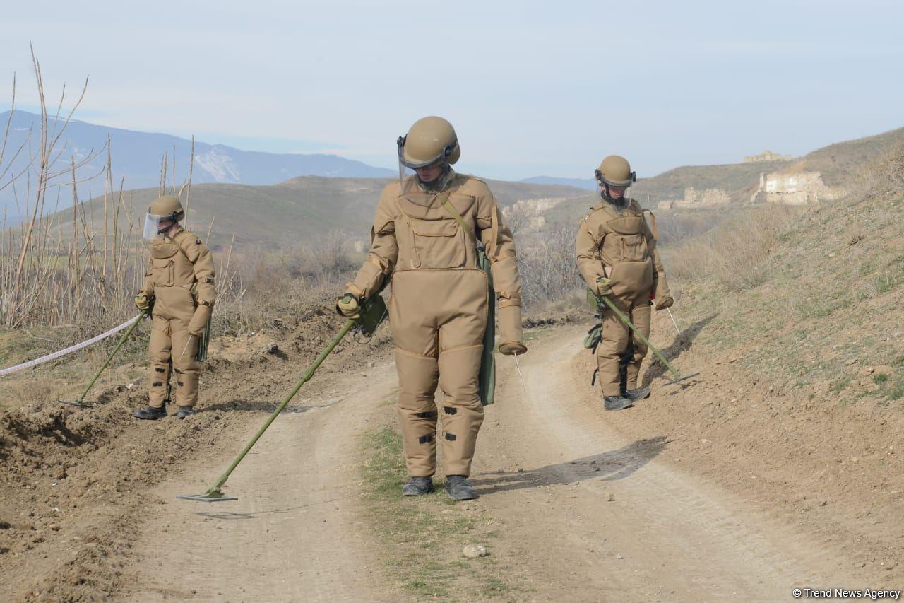 Clearing of mines, unexploded ordnance continuing in liberated Fuzuli district [PHOTO/VIDEO]