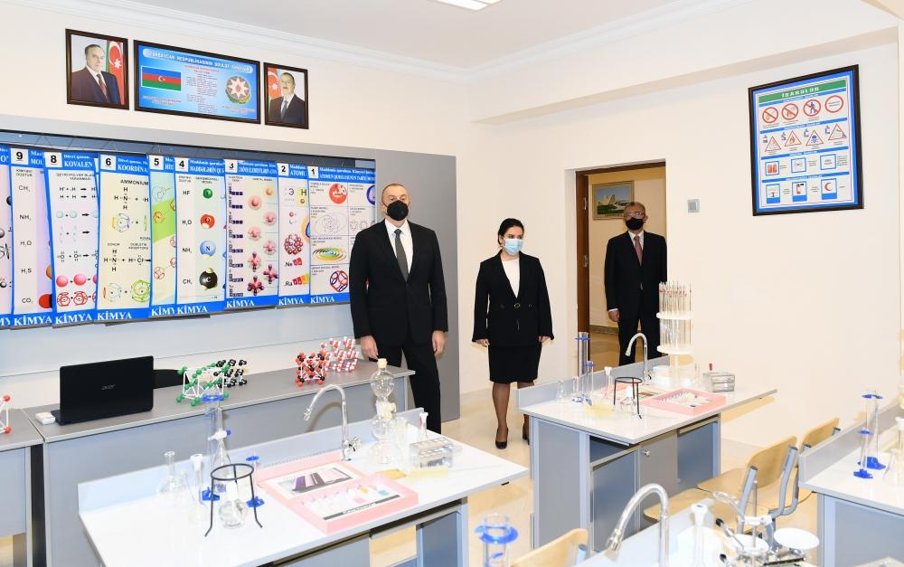 President Aliyev familiarizes himself with renovation work in news schools in Baku [UPDATE]