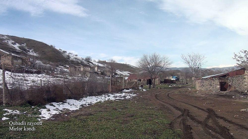 Azerbaijan's MoD shares footage from Mirler village Gubali district (PHOTO/VIDEO)