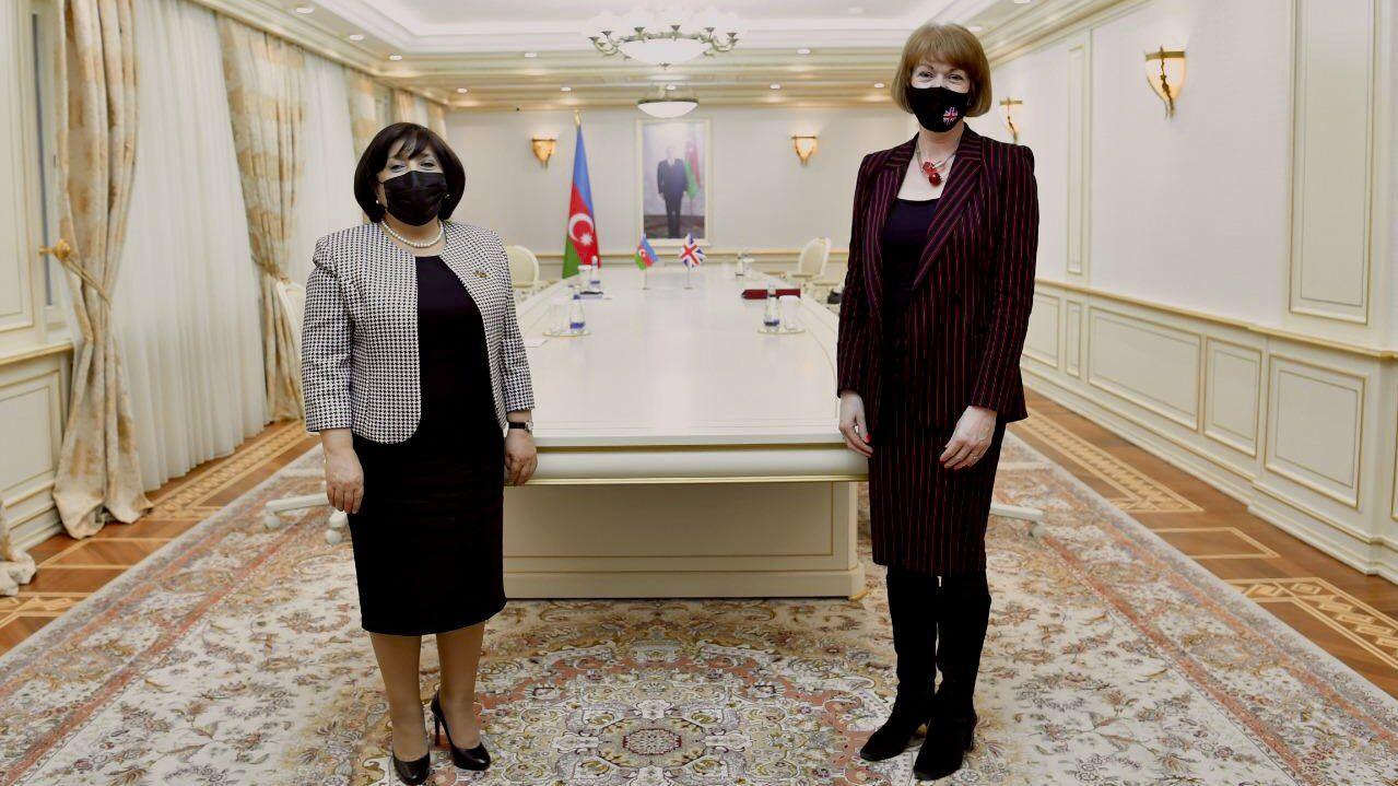 British minister, speaker of Azerbaijani parliament discuss issues on domestic violence against women