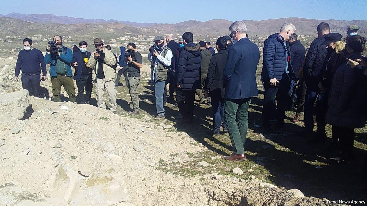 Foreign diplomats witness Armenian-inflicted destruction in liberated districts