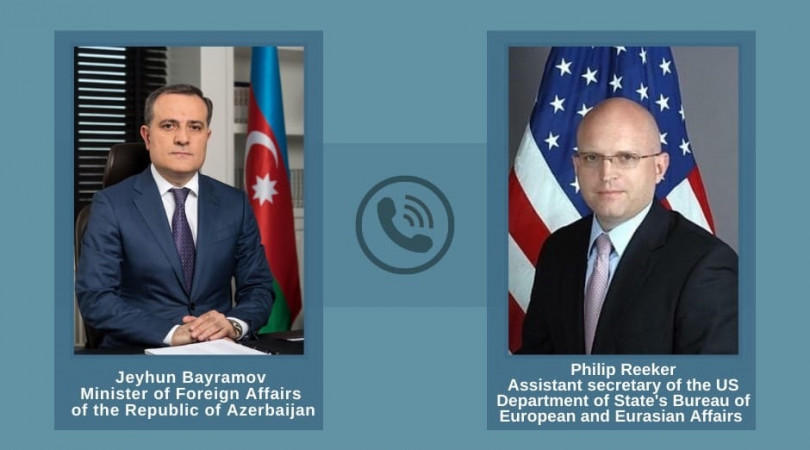 Azerbaijani FM, senior US official mull Karabakh peace deal