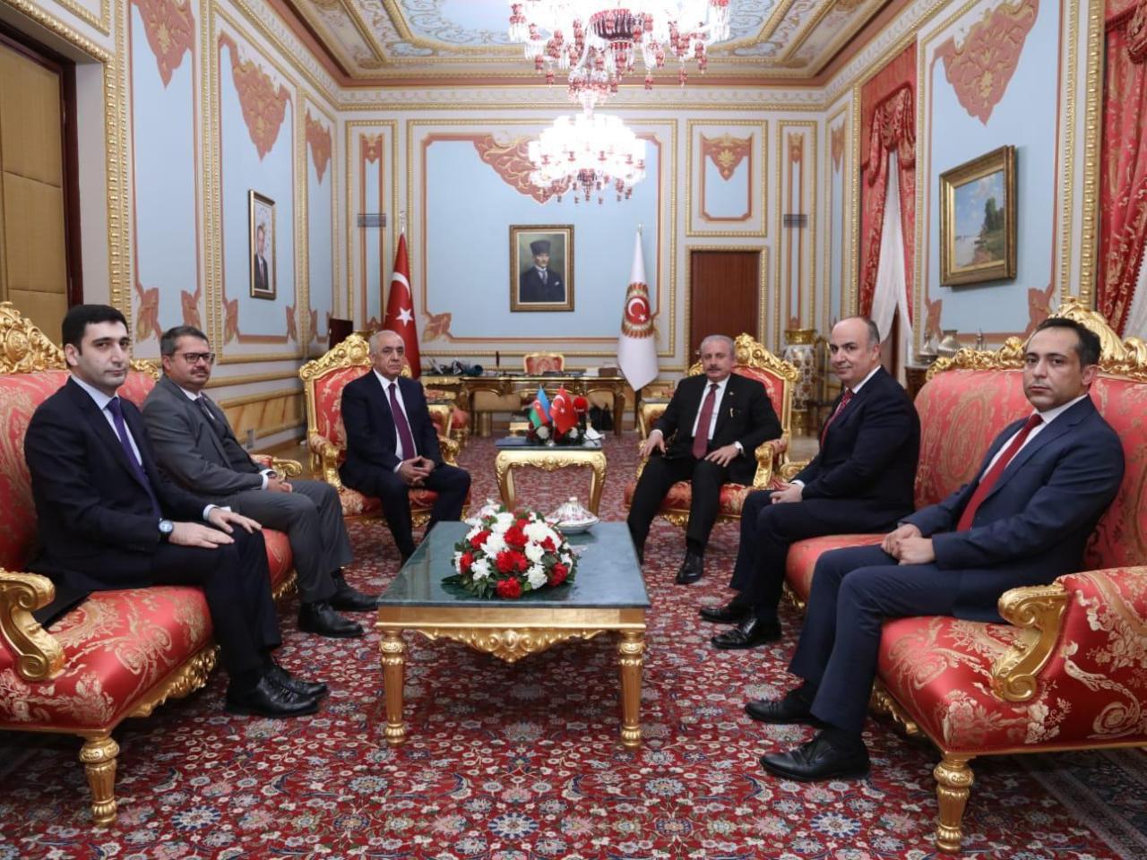 Azerbaijani PM meets with Chairman of Grand National Assembly of Turkey [PHOTO]