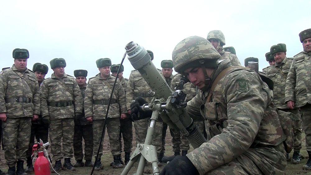 Live-fire training exercises of mortar batteries continue in Azerbaijan