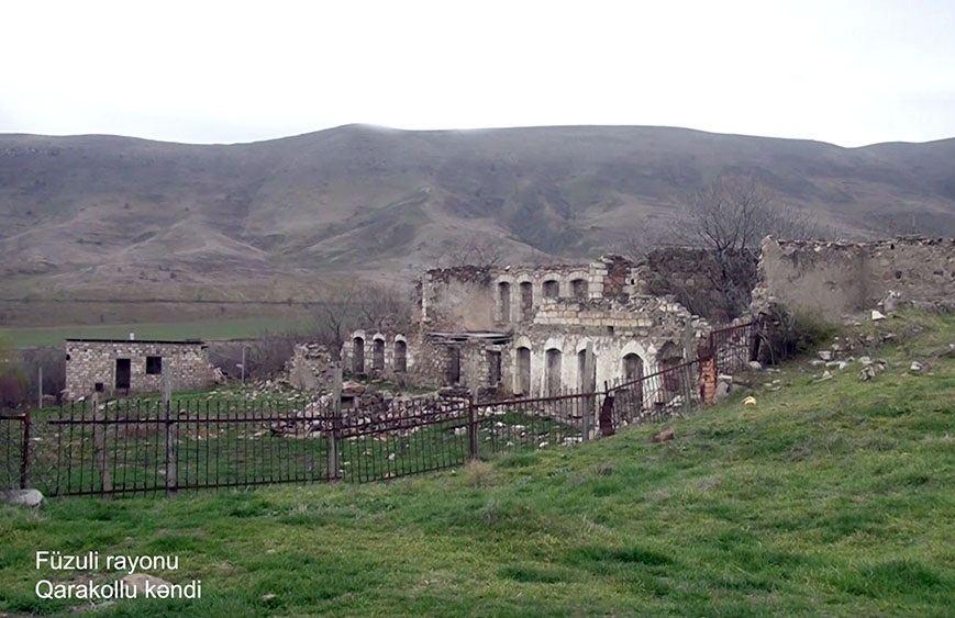Azerbaijan shows footage from Fuzuli's Garakollu village