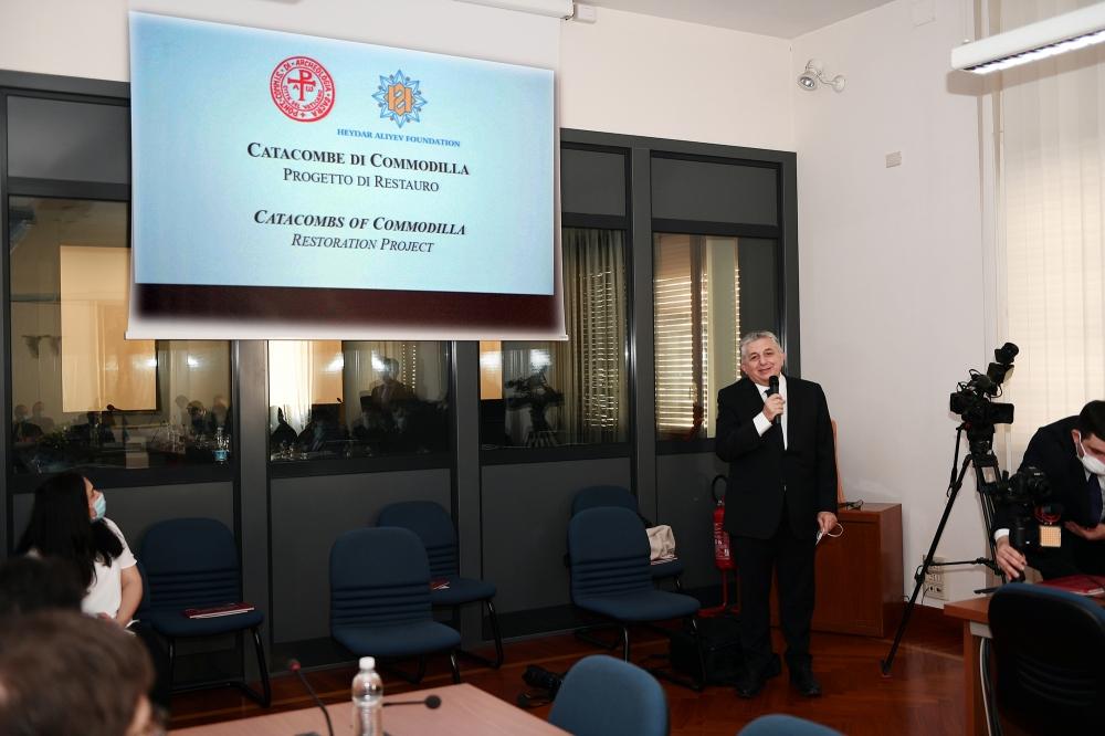 Heydar Aliyev Foundation to restore Catacombs of Commodilla in Vatican [PHOTO] - Gallery Image