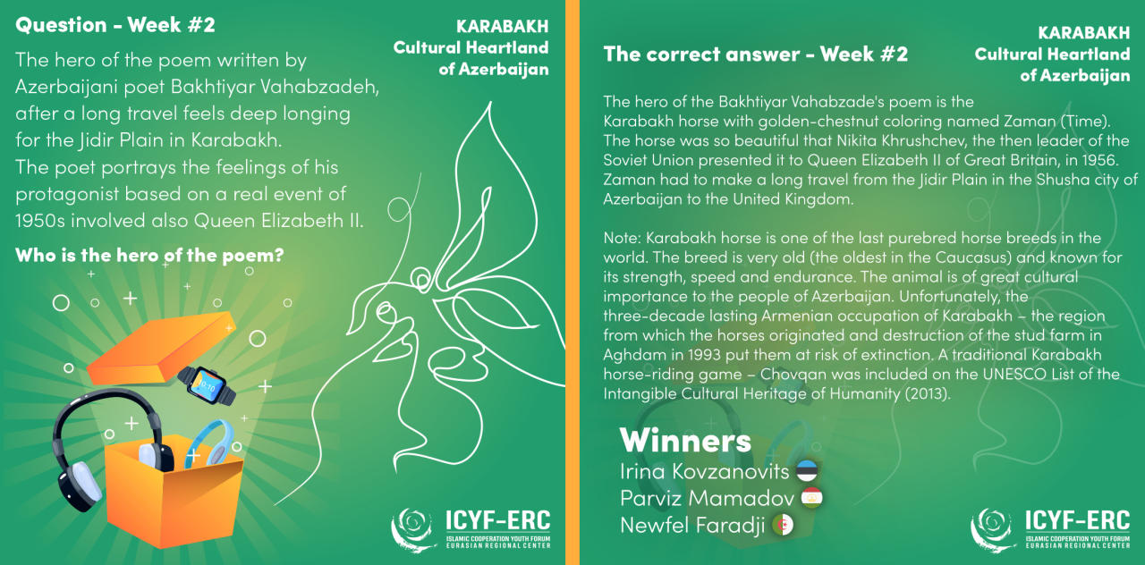 Youth from the United States, Estonia, Tunisia, Malaysia and Pakistan will travel to Karabakh