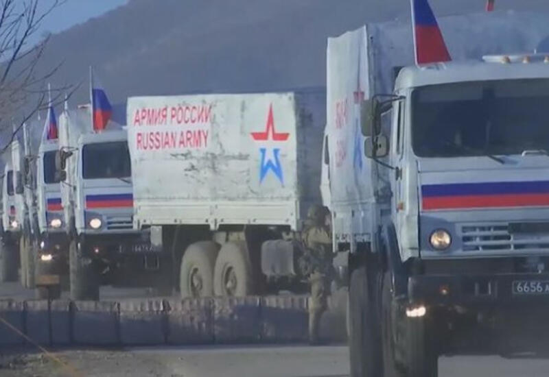 Russian peacekeepers deliver 130 tons of cargo to Kalbajar