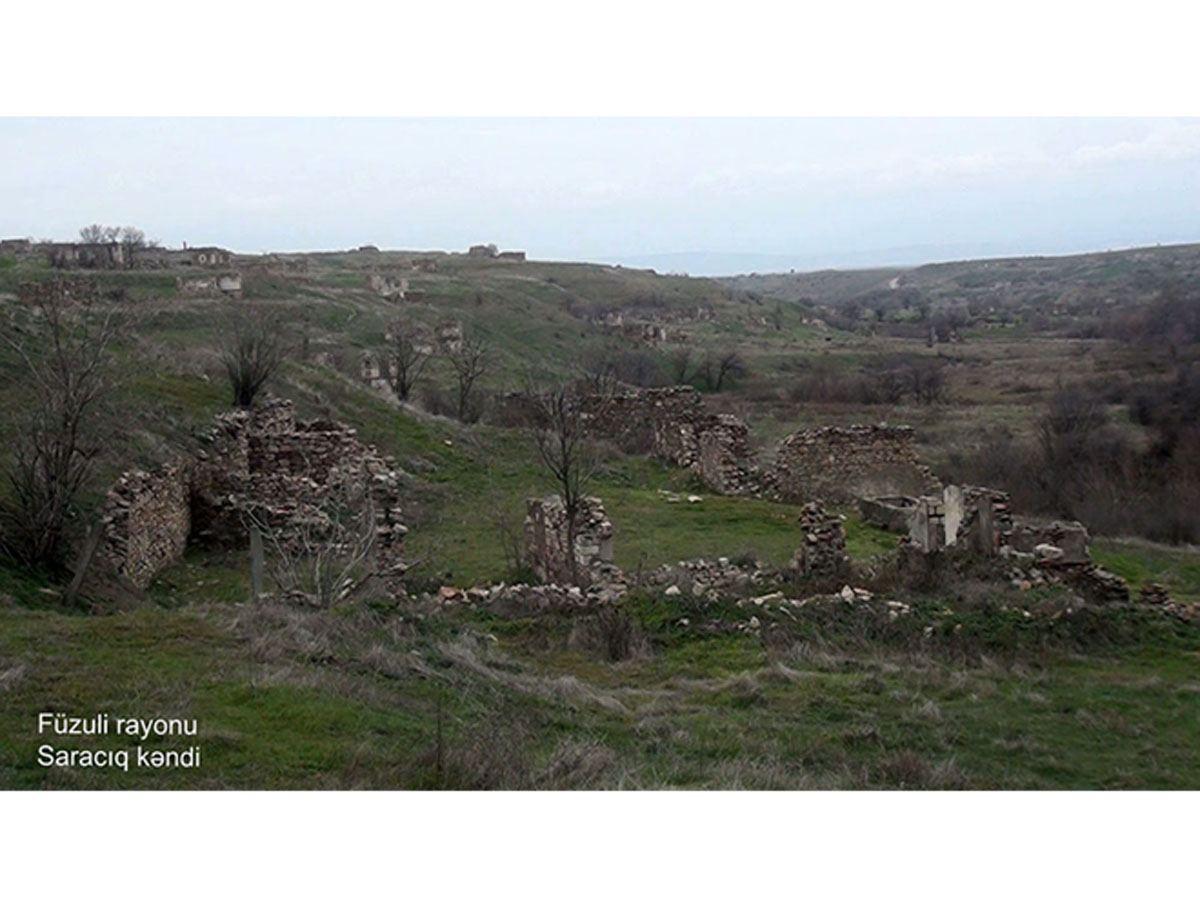 Azerbaijan shows video from Fuzuli`s Sarajig village