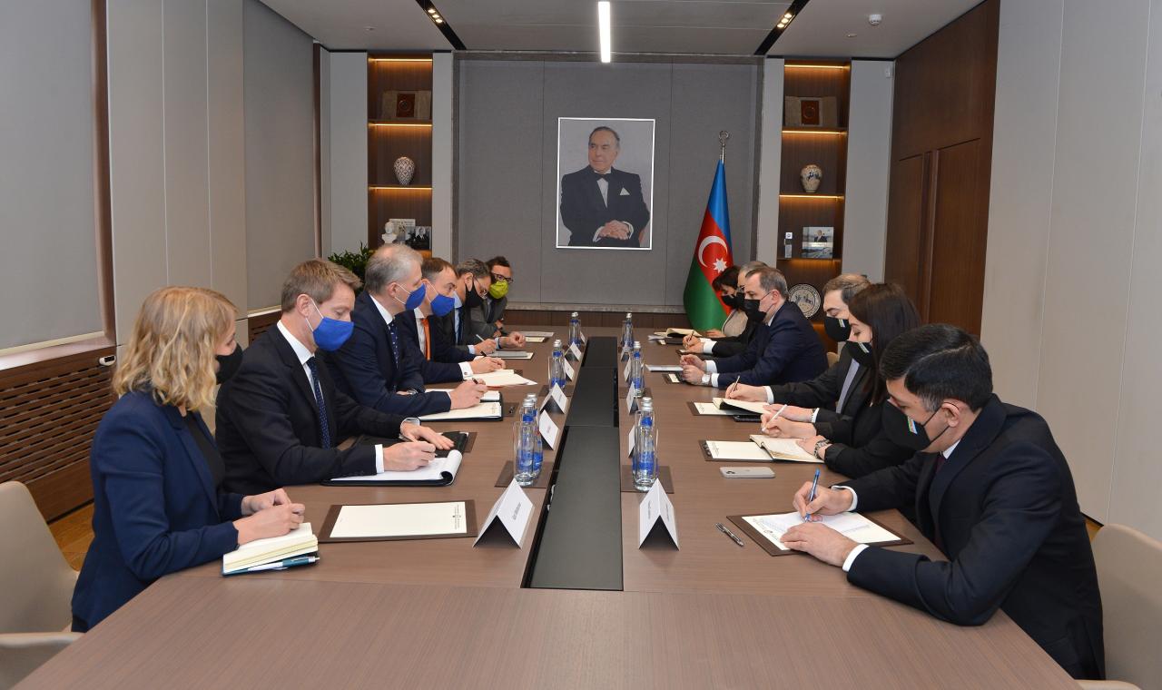 Azerbaijani FM, EU rep mull Armenia's attempts to threaten regional peace, Karabakh rehabilitation