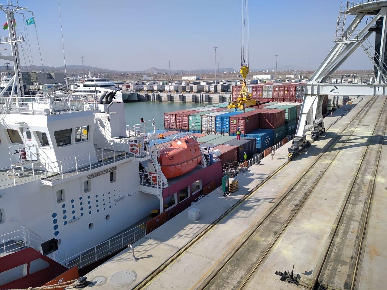 Kazakhstan’s Barys deck cargo ship returns from Baku to home port