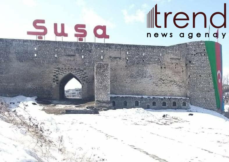 Entrance to fortress of Azerbaijani Shusha city restored [PHOTO]