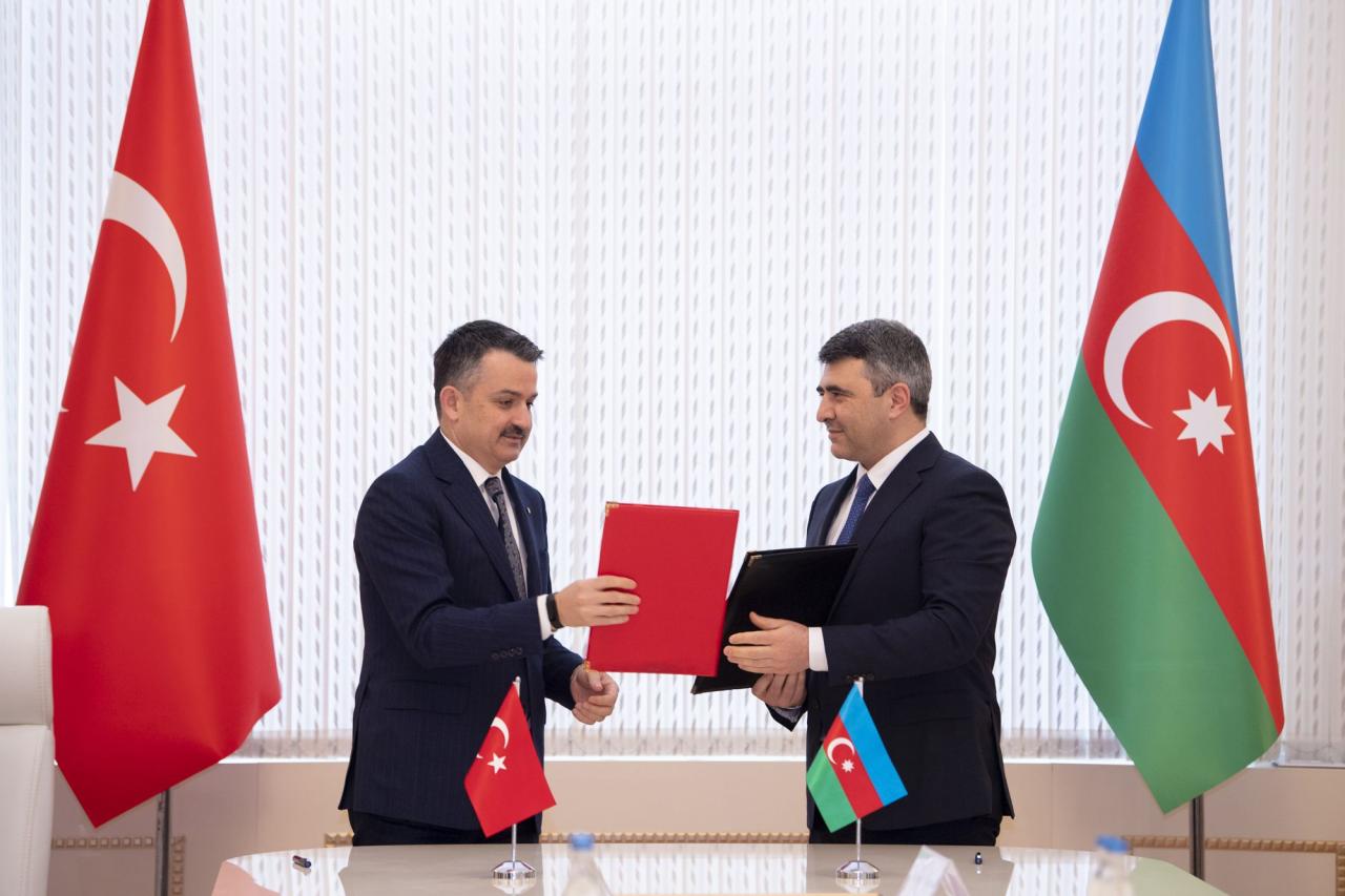 Azerbaijan, Turkey sign declaration of intent on co-op in agriculture
