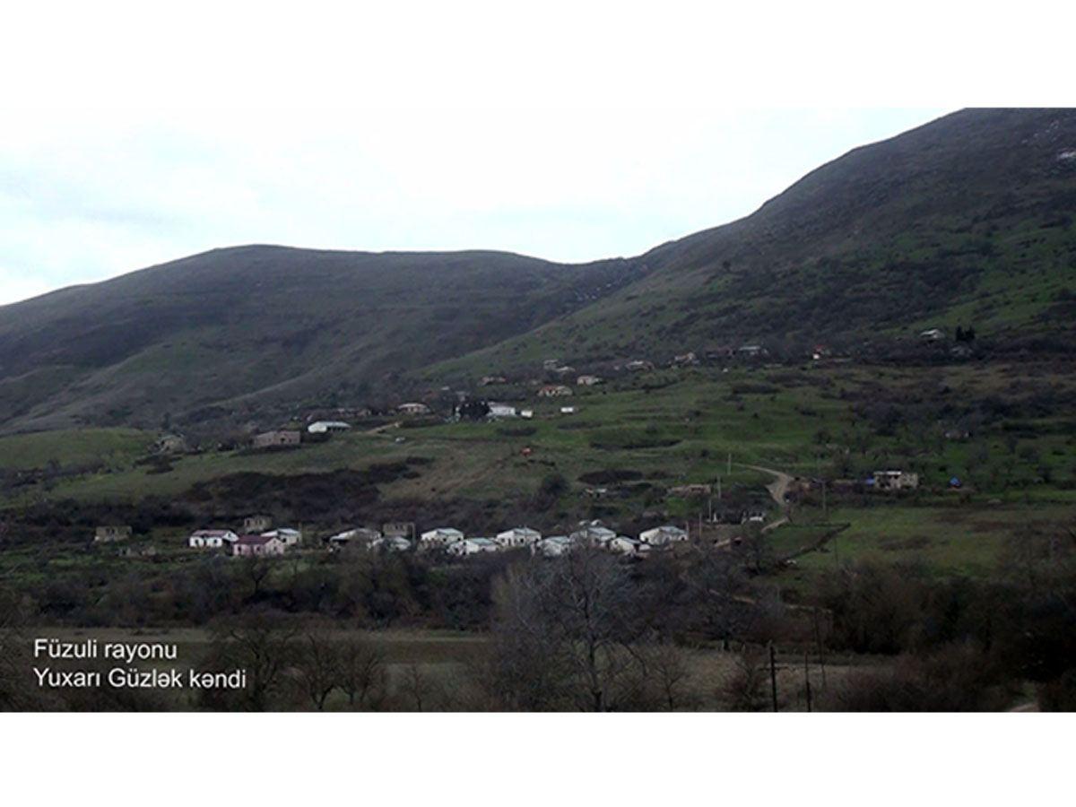 Azerbaijan shows footage from Yukhari Guzlak village of Fuzuli district (VIDEO)