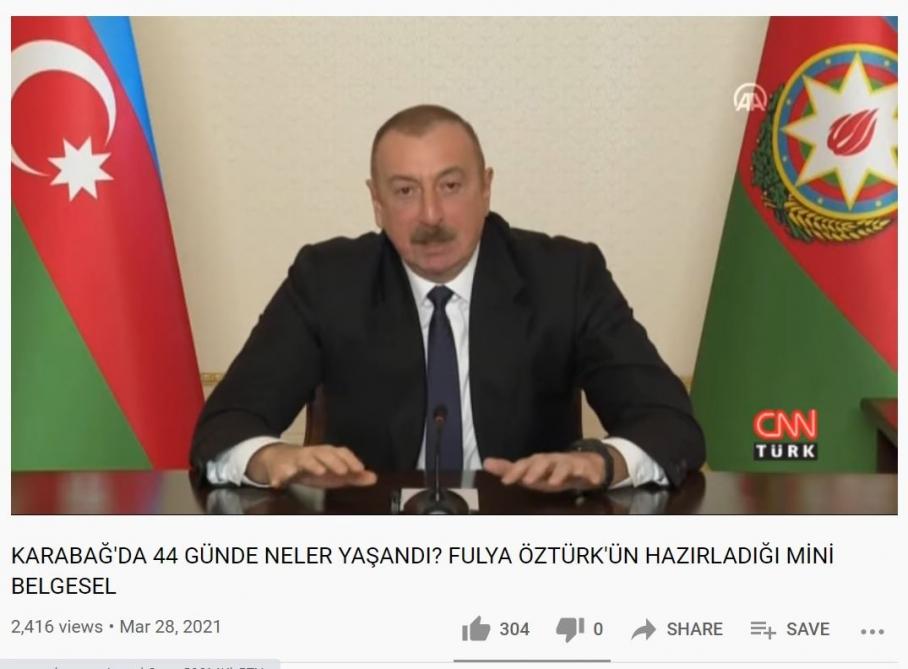 CNN Turk broadcasts documentary on Second Karabakh War [PHOTO]