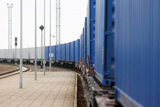 First container train leaves Turkey for Azerbaijan within TURKUAZ project