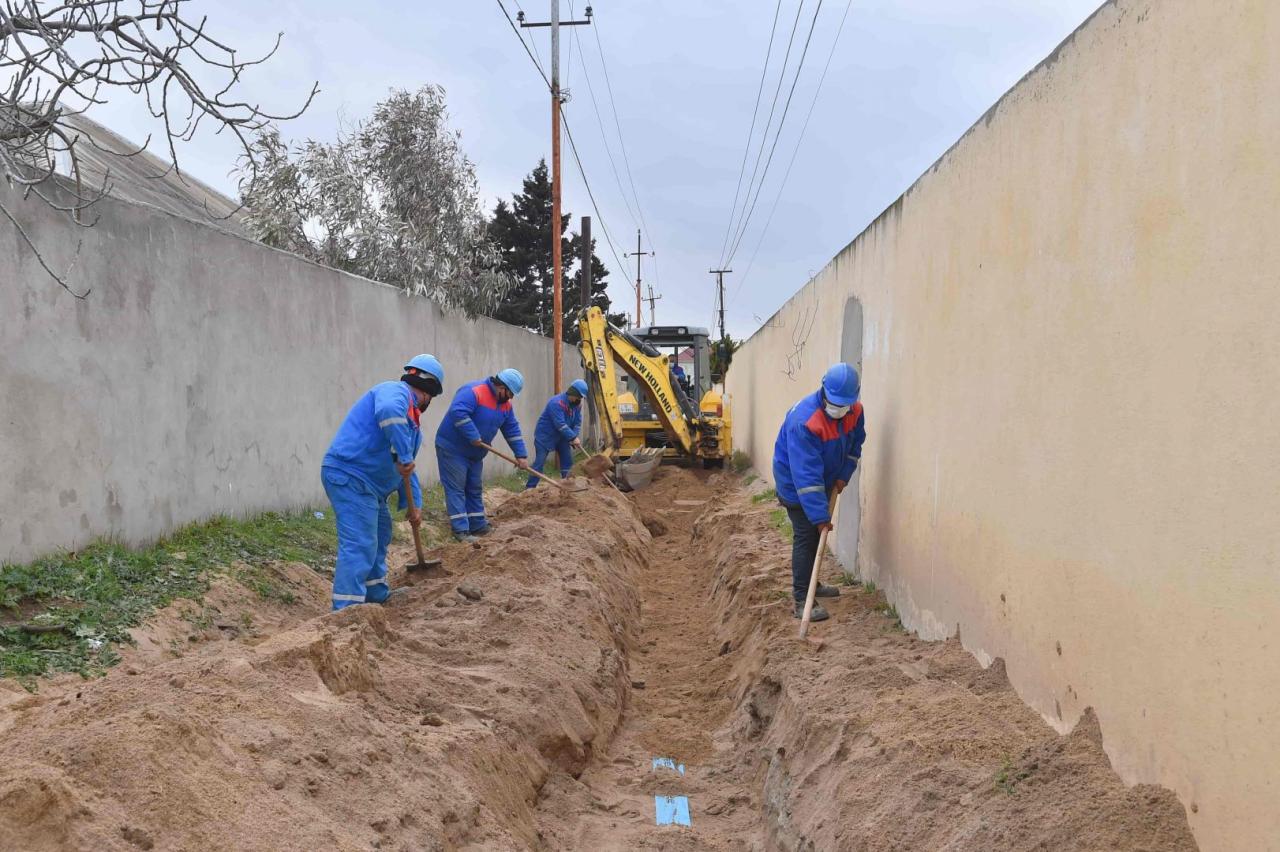 Centralized water supply network under construction in Azerbaijan’s Absheron [PHOTO]