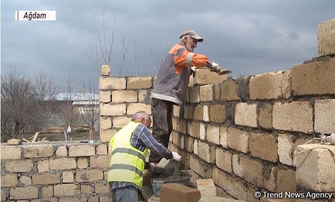 Azerbaijan rebuilding houses destroyed by Armenians in Aghdam [VIDEO]