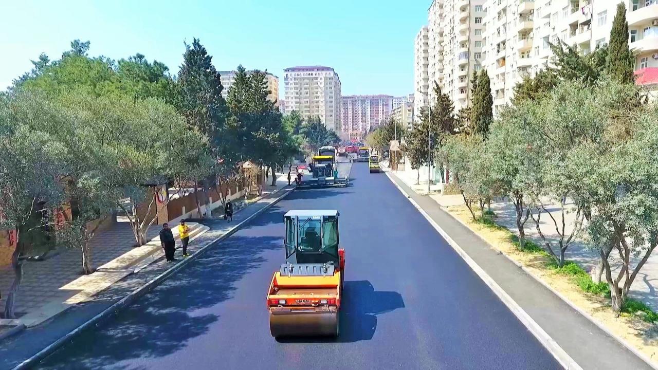 State Automobile Roads Agency reconstructs several roads in Baku [PHOTO]