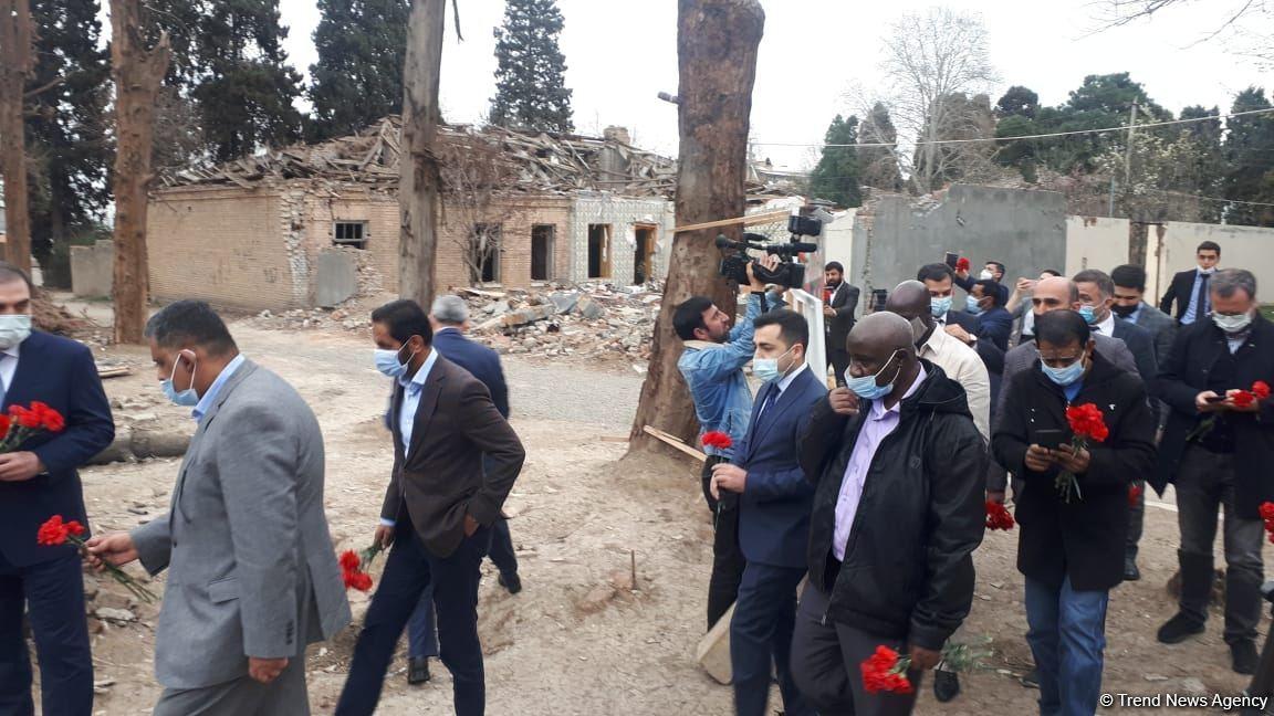 OIC officials condemn Armenian destructions in Aghdam, Ganja [PHOTO]