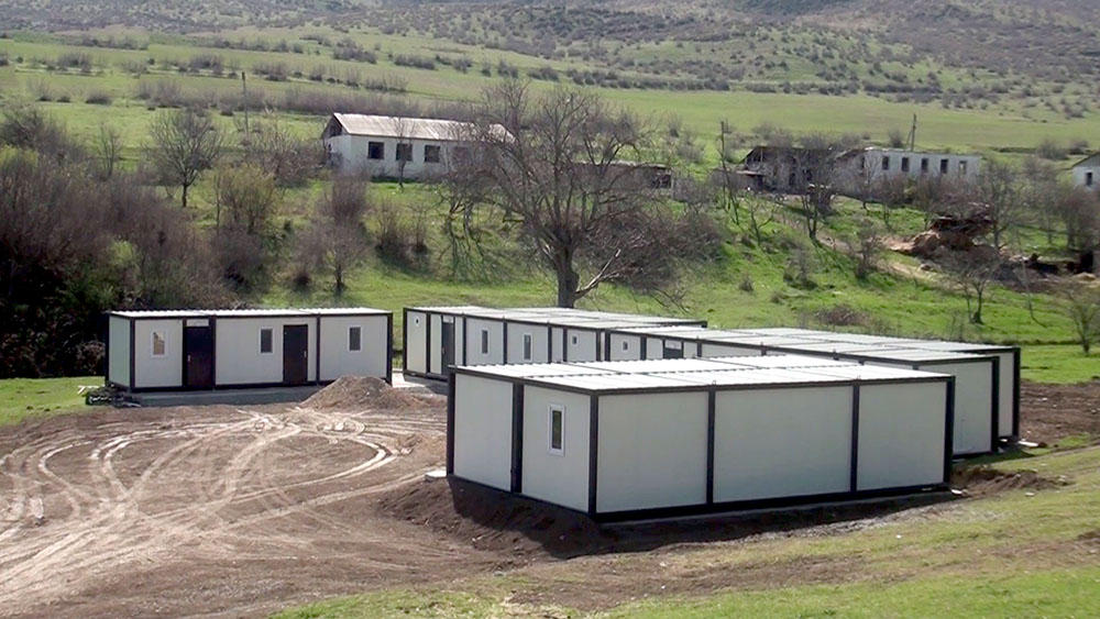 Azerbaijan sets up modular dormitories in liberated lands