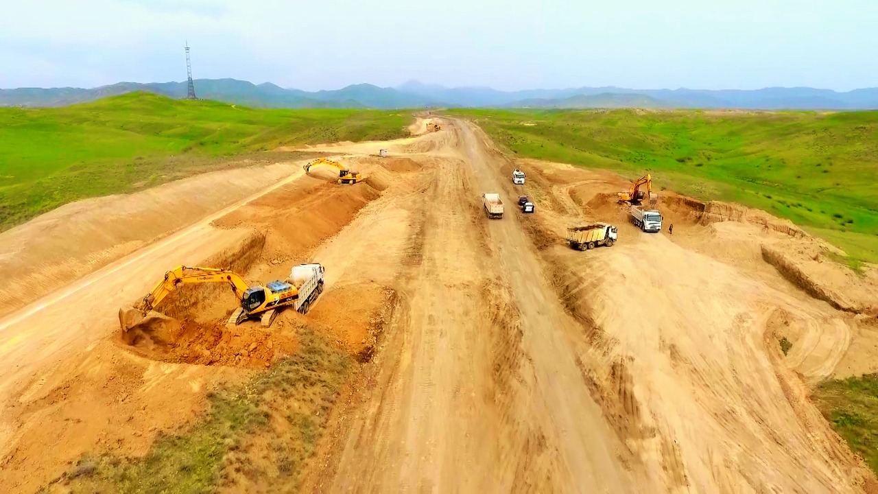 Construction of Hadrut-Jabrayil-Shukurbayli highway continues in Azerbaijan [PHOTO]
