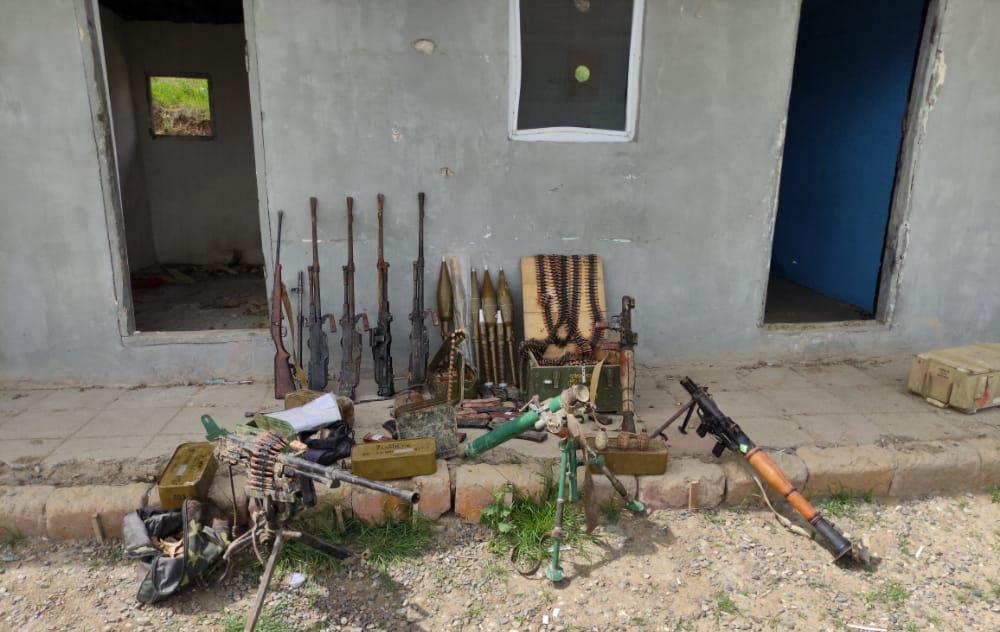 Police seize Armenian weapons in liberated Khojavand