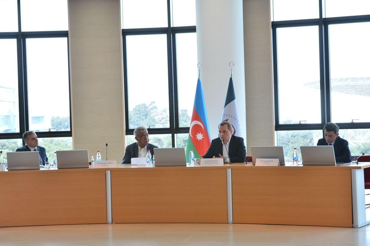 Azerbaijani FM takes part in round table organized by ADA University [UPDATE]