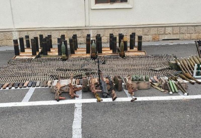 Police seize Armenian-left weapons in liberated Fuzuli, Gubadli [PHOTO/VIDEO]