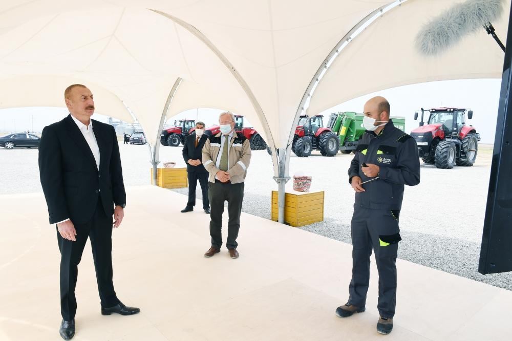 President Aliyev inaugurates new agcriculture projects in Hajigabul [UPDATE] - Gallery Image