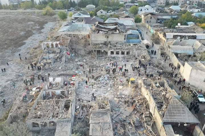 Azerbaijan starts to restore Armenian-destroyed buildings in Ganja