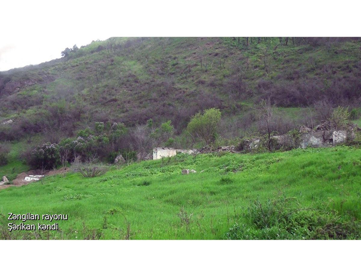 Azerbaijani MoD shares footage from Zangilan's Sharikan village (VIDEO)
