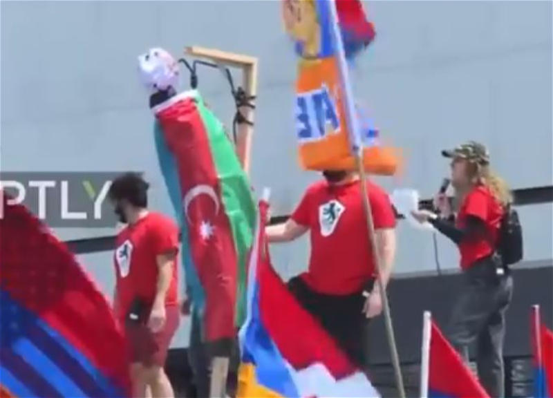 Protest of Armenians in U.S. calls for violence against Azerbaijanis [VIDEO]