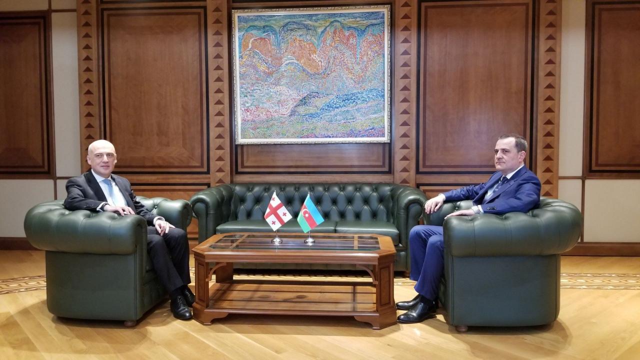 Meeting between Azerbaijani, Georgian foreign ministers being held