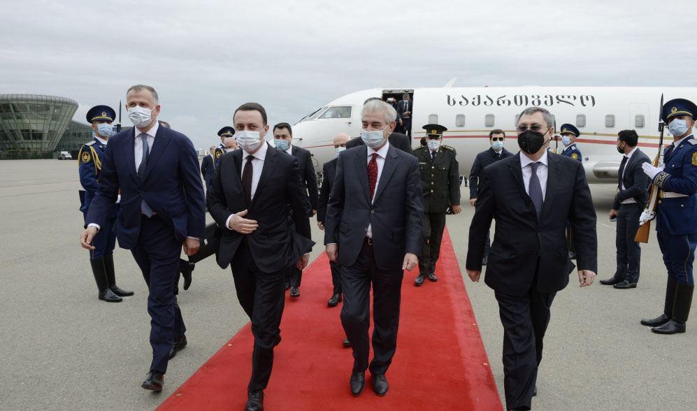 Georgian PM Garibashvili arrives in Azerbaijan
