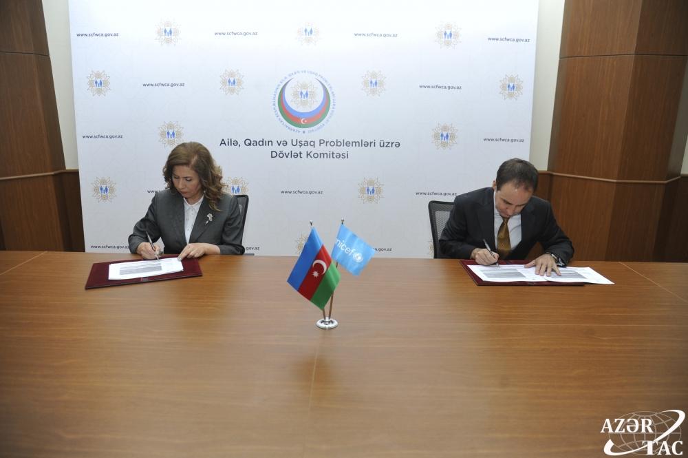 Azerbaijan, UNICEF sign 2021-2022 action plan